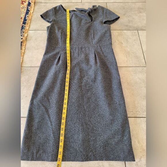 Oscar De La Renta blend gray short sleeve midi dress size 12 - Picture 5 of 6